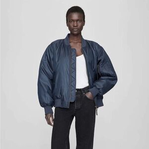 Anine Bing Leon Bomber Midnight Navy $450